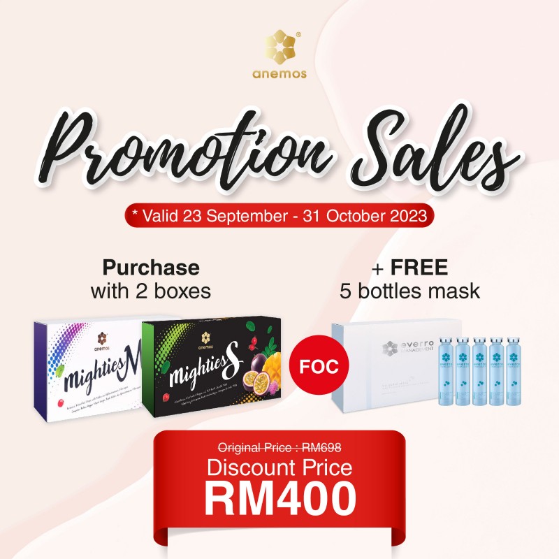 Exclusive Bundles Mighties M & Mighties S FREE Majestic Alive Silk Mask (Value RM180)